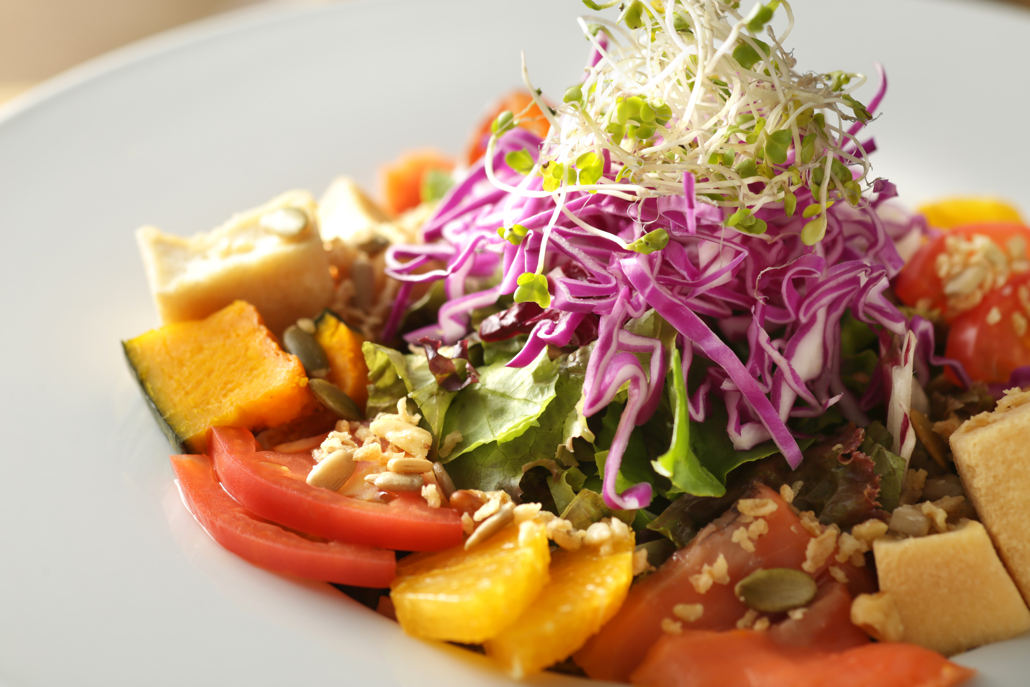 vegetable salad image Image of fresh vegetable salad served in a bowl